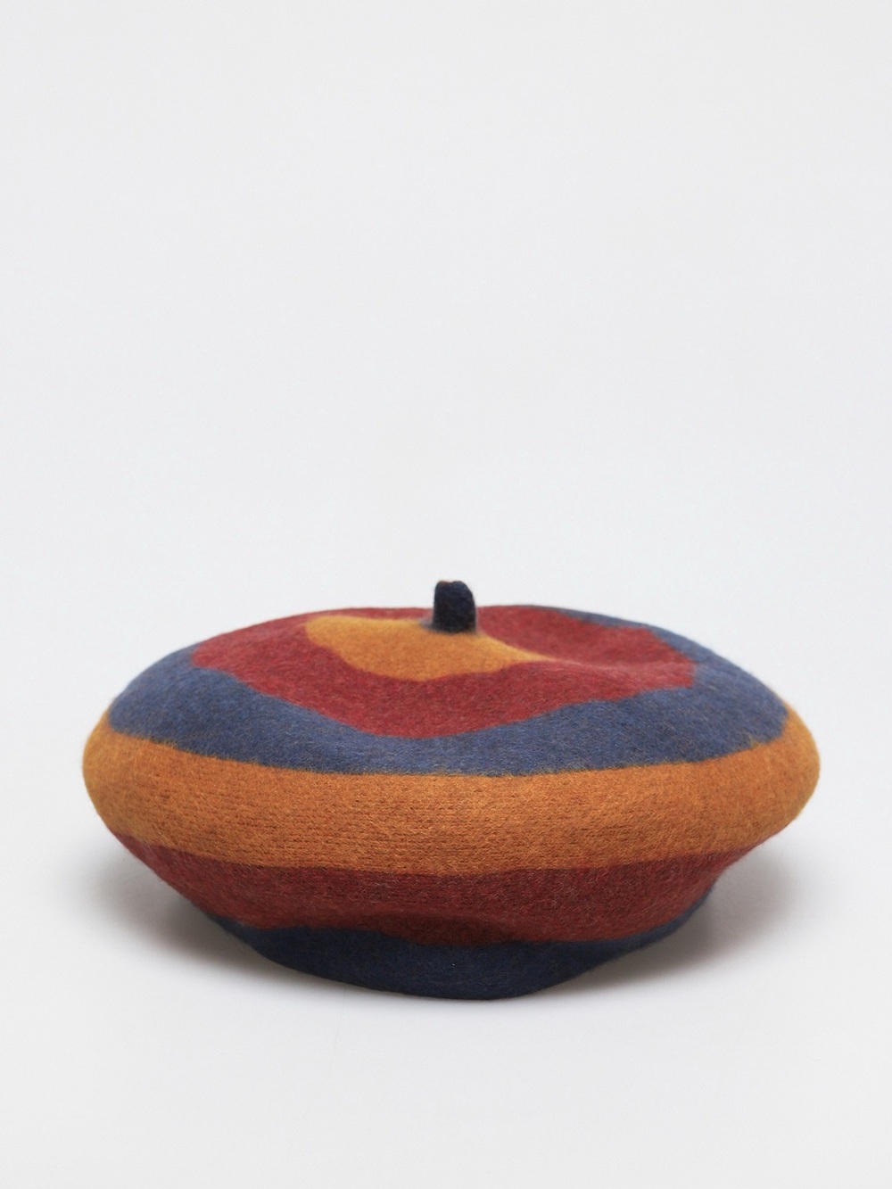 Brixton Striped Beret in 100% Wool
